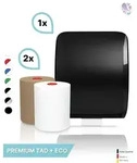 Handtuchrollenspender Autocut, Blanc Cosmos verschied. Farben + 1 Rolle PREMIUM...