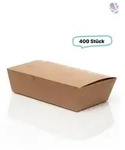 Meal-Box 800ml 400 Stk, to go, take away, biologisch abbaubar, nat&uuml;rliches...