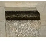 Edelstahl Wasserfall CASCADE mit Beleuchtung Breite 500 mm