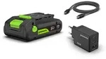Greenworks POWERALL 24V Starter Kit 2Ah USB-C Akku + 65W Ladeger&auml;t