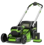 Greenworks 60V Rasenm&auml;her 46cm mit Radantrieb - 4Ah Akku
