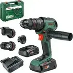 Bosch - 18V Akku-Schlagbohrmaschine, 2x 2,5 Ah PBA Akkus, Ladeger&auml;t 06039E2105