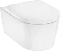 Hansgrohe EluPura S - Wand-WC mit Sitz SoftClose, Rimless, AquaFall Flush, wei&szlig;
