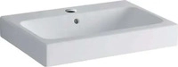 Geberit iCon - Waschtisch 60x49 cm, mit Hahnloch und &Uuml;berlauf, mit KeraTect, wei&szlig;