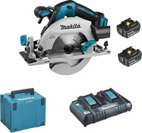 Makita - Akku-Handkreiss&auml;ge 18V, 165 mm, 2x Akku 5,0 Ah, Ladeger&auml;t DHS680RTJ