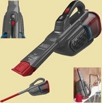 BLACK+DECKER - Akku-Handstaubsauger, 12V, Titan/rot BHHV315J-QW