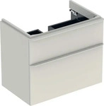 Geberit Smyle Square - Waschtischunterschrank, 73x47x62 cm, 2 Ausz&uuml;ge, sandgrau