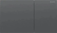 Geberit Sigma70 - WC-Bet&auml;tigungsplatte, easy to clean, Chrom schwarz geb&uuml;rstet