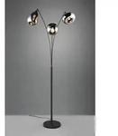 Trio 417000332 Stehleuchte Lumina 3x10W | E14 | IP20 - Fu&szlig;schalter, schwarz