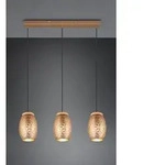 Trio R31573065 Pendelleuchte Bidar 3x28W | E27 | IP20 - h&ouml;henverstellbar, Kaffee