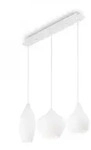 Ideal Lux 111858 Pendelleuchte Soft Bianco 3x40W | E14 - wei&szlig;