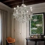 Ideal Lux 044910 Wandleuchte 2x40W Gioconda Argento | E14 - Kristall