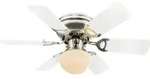 Globo 0307W Deckenleuchte mit Ventilator Ugo 1x60W | E27 - Zugschalter