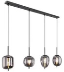 Globo 15345-4 Deckenleuchte Blacky 4x40W | E14 - schwarz, rauchig