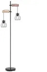 Globo 15326-2SN Stehleuchte Mina 2x40W | E27 - schwarz, Holz