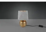 TRIO R50821011 Tischleuchte Sophia 1x40W | E14 | IP20 - Kabelschalter, gold mit