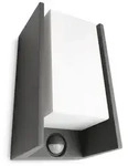 Philips 16352/93/16 Au&szlig;enwandlampe Bridge 1x42w | E27 | IP44 - mit Bewegungssensor,
