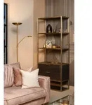 Lucide 19791/24/02 ZENITH Stehleuchte LED 20W+4W |1600lm+320lm | 3000K - golden,
