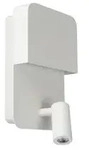 Lucide 79200/08/31 LED Wandleuchte mit Leselampe Boxer 3W und 5W| 3000K - wei&szlig;