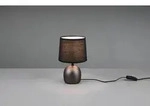 Trio R50802667 Malu-Leuchte 1x40w | E14 - Kabelschalter, Antike Nickel, schwarz