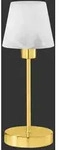 Trio 595700108 Tischleuchte Luis II 1x40W | E14 - Ber&uuml;hrungsschalter, Messing,...