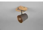 Trio 801900167 Wand- oder Spotleuchte Bell 1x25w | E14 - Antikes Nickel, Holz
