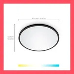 WiZ Tunable 8719514554955 SuperSlim LED-Deckeneinbauleuchte 22W | 2450lm | 2700-6500K