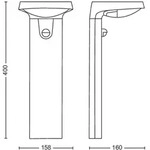 Philips 8719514476851 LED Wandleuchte mit Bewegungssensor Tyla 1x9W | 820lm | 2700K 