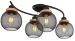 Globo 15663-4D Deckeneinbauleuchte Pablo 4x40W | E27 - schwarz, braun