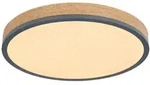Globo 416080WD2R LED Deckenleuchte Doro 1x24W | 1800lm | 3000K - Opal, Schwarz, Holz