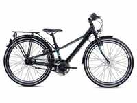S'Cool troX EVO 24R 7S Nexus Kinder Mountain Bike Schwarz/Blau | 30cm