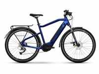 Haibike Trekking 4 500Wh Yamaha Elektro Trekking Fahrrad Blau/Schwarz | 27.5"...