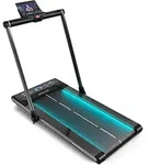 Sportstech 2-in-1 Laufband sWalk Plus, bis 12 km/h, platzsparend, Klappfunktion,