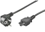 Stromkabel mit "Kleeblatt"-Stecker f&uuml;r Notebook-Netzteile, 1,8 Meter