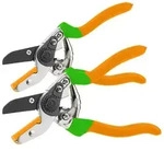 2er-Set Amboss-Gartenscheren, Carbonstahl-Klinge, 21,5 cm