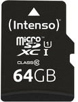 microSDXC-Speicherkarte UHS-I Premium 64 GB, bis 90 MB/s, Class 10/U1 microSDXC-Speicherkarte UHS-I Premium 64 GB, bis 90 MB/s, Class 10/U1