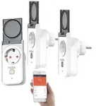 3er-Set WLAN-Outdoor-Steckdosen, App, Sprachsteuerung, 16 A, IP44