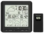 WLAN-Funk-Wetterstation mit Au&szlig;ensensor, LCD-Display, Wettertrend, App