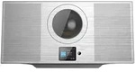Stereoanlage, Alu, Internet-Radio/CD/DAB+/Bluetooth, 60W, DSP, silbern