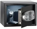 Stahlsafe mit digitalem Code-Schloss und LCD-Display, 16 Liter