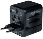 Universal-Reise-Stromadapter, 100 - 250 V, mit USB-C PD 20 W, USB-A QC