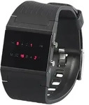 Bin&auml;r-Armbanduhr "Future Line" mit roter Anzeige, f&uuml;r Herren