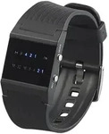 Bin&auml;r-Armbanduhr "Future Line" mit blauer Anzeige, f&uuml;r Herren