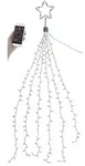 Christbaum-&Uuml;berwurf-Lichterkette, 180 RGBW-LEDs, Bluetooth & App, IP44
