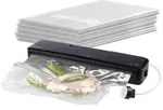 2in1-Vakuumierer mit 10 Folien je 20x25 cm und 50 Folien je 15x20 cm