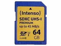 Premium SDXC-Speicherkarte 64 GB, UHS-I, Class 10 / U1