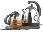 Edelstahl-Wasserkocher WSK-300.set mit Teekanne