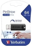 PinStripe USB-3.0-Stick mit 64 GB, schwarz