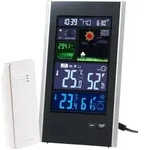 Funk-Wetterstation mit Au&szlig;ensensor, Wecker & USB-Ladeport (2 Ampere)