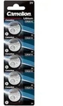5er-Blister Lithium-Knopfzellen Typ CR2016, 3 Volt, 75 mAh